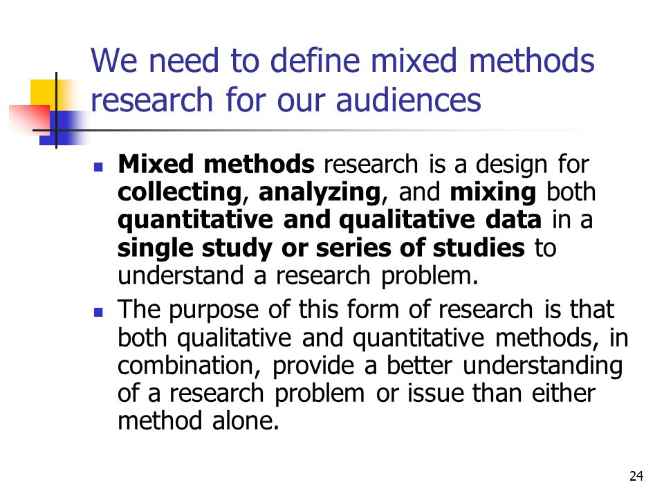 Using mixed methods in health research